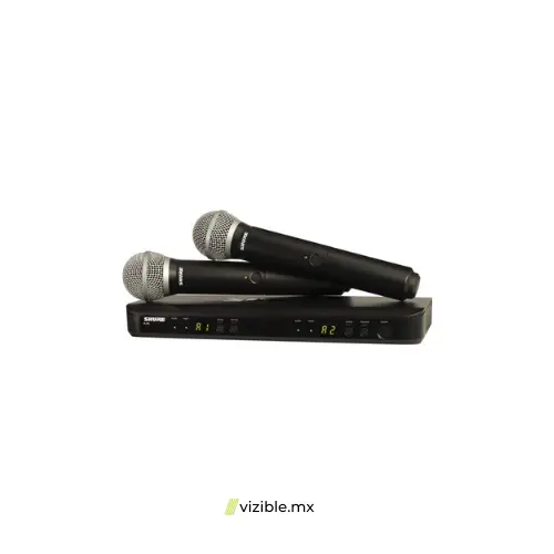 Shure BLX288/PG58 Sistema inalámbrico doble con dos micrófono de mano para voz
