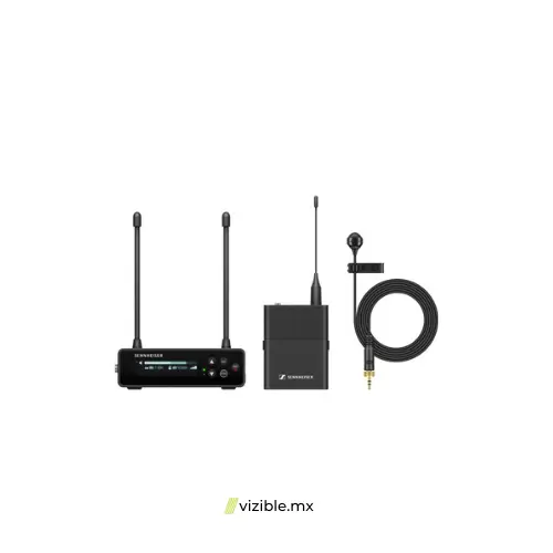 Sennheiser EW-DP ME4 SET Sistema de micrófono de solapa cardioide inalámbrico para montaje en cámara