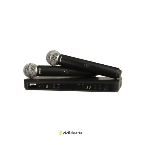 SHURE BLX288/SM58 SISTEMA INALÁMBRICO DOBLE CON DOS MICRÓFONOS DE MANO PARA VOZ