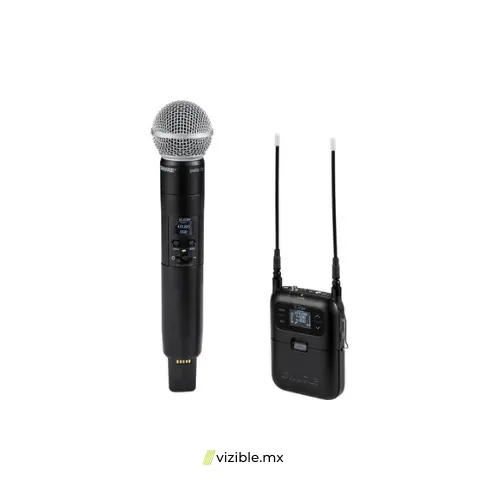 Shure SLXD25+/58 Sistema inalámbrico digital portátil con micrófono dinámico cardioide SM58