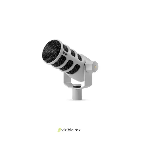 RODE PODMIC USB Micrófono de Transmisión Dinámico y Versátil (Blanco)