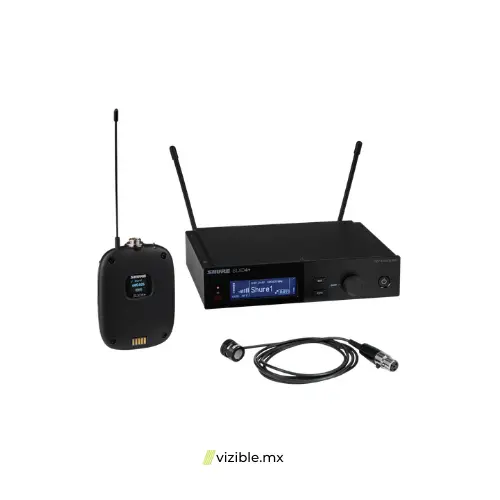 Shure SLXD14+/85M Sistema inalámbrico digital de Bodypack con micrófono de solapa cardioide WL185m