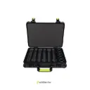 SHURE by Gator Case rígido para 6 micrófonos y cables - Interior acolchado