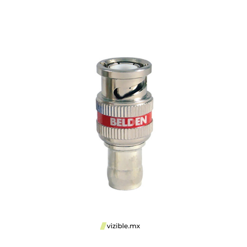 Belden 1505ABHD1 Conector BNC coaxial RG59 para HD de compresión, paquete 50 piezas