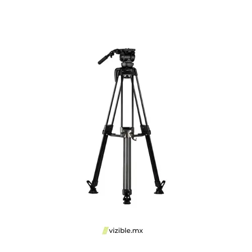 Libec LX-10MQ Sistema de tripie para vídeo con cabezal LX10 y estrella de nivel medio