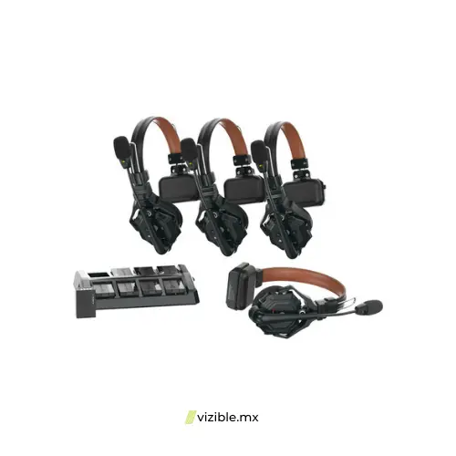 Hollyland Solidcom C1 Pro 4S Sistema de intercomunicación inalámbrica Full-Duplex ENC con 4 headsets  (1,9 GHz)