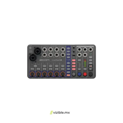 ZOOM LiveTrak L6 Mezclador digital portátil y grabador multipista de 6 canales